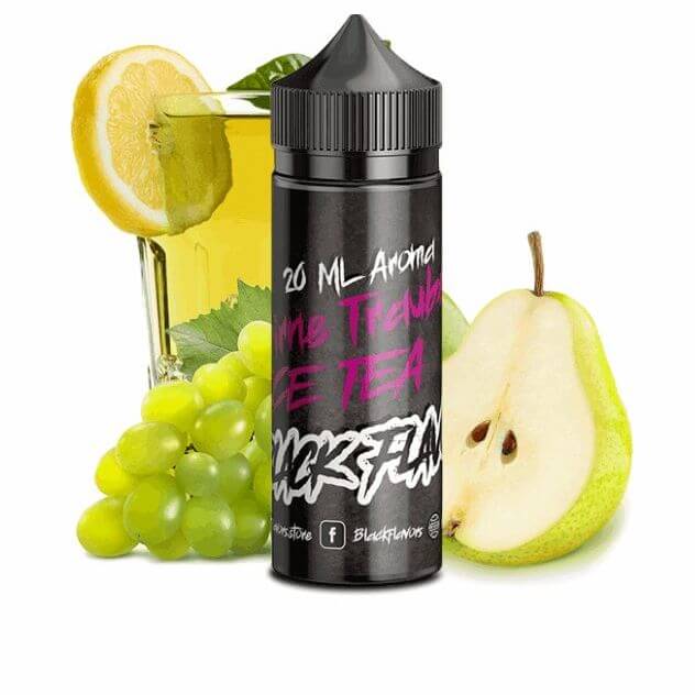 BLACK FLAVOURS - Birne Trauben Ice Tea - 10 ml Aroma - Haus des Dampfes