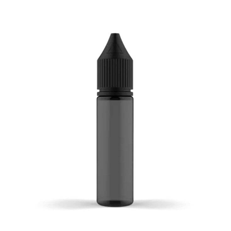 Chubby Gorilla - Leerflasche 20 ml - Flasche schwarz transparent + schwarze Cap - Haus des Dampfes