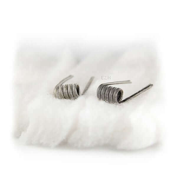 COILART - 2x Handmade Alien Ni80 Coils - 0.3 Ohm (3x28GA/36GA) + Wickelwatte - PC5 - Haus des Dampfes