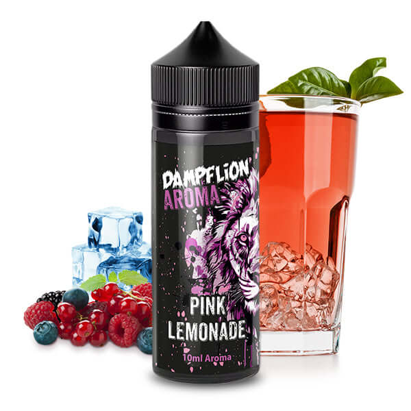 DAMPFLION INTENSE Aroma 10ml Pink Lemonade with berries and iced drink, ideal for refreshing e-liquid flavor.