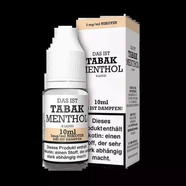Das ist Dampfen - Tabak Menthol - 3 mg/ml 10 ml Liquid - Haus des Dampfes