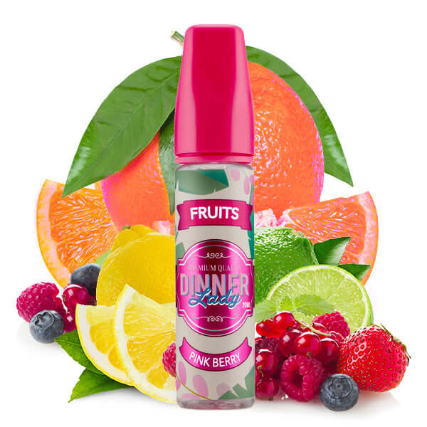 DINNER LADY FRUITS - Pink Berry Aroma 20 ml – Aroma Flasche Produktfoto