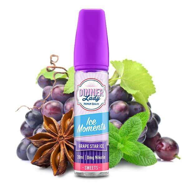 Dinner Lady - Sweets - Ice Moments - Grape Star Ice - 20 ml Aroma - Haus des Dampfes