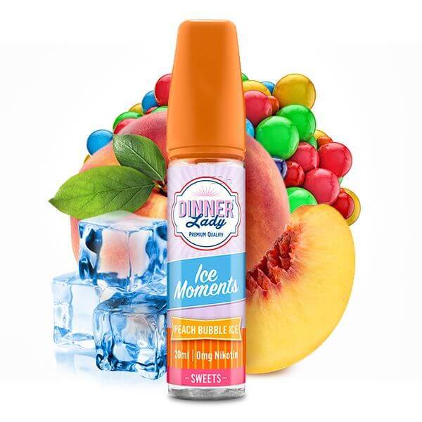 Dinner Lady - Sweets - Ice Moments - Peach Bubble Ice - 20 ml Aroma - Haus des Dampfes