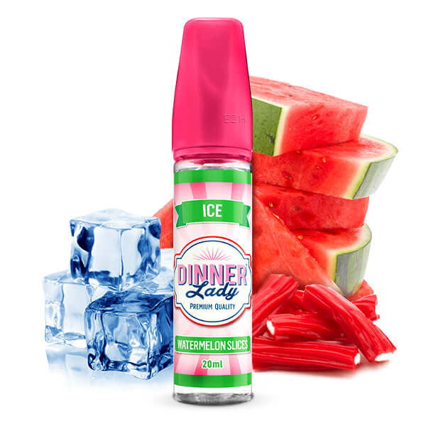 DINNER LADY Sweets - Ice Watermelon Slices Aroma 20ml – Aroma Flasche Produktfoto