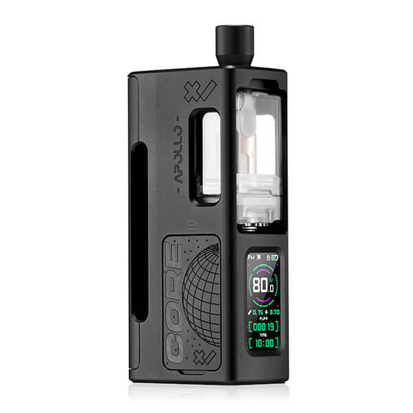 DotMod dotApollo Kit in matte black, showcasing its sleek design and advanced features for vaping enthusiasts.