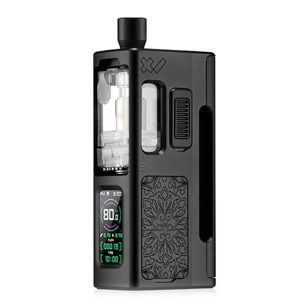DotMod dotApollo Kit in black showcasing elegant design, digital display, and compact AIO features.