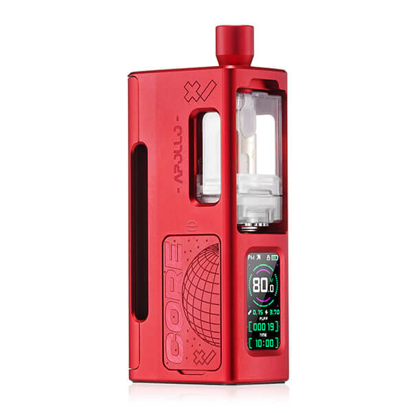 DotMod dotApollo Kit in red, showcasing advanced features and sleek design for innovative vaping.
