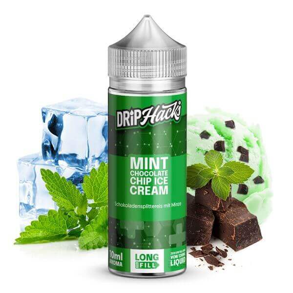 DRIP HACKS - Mint Chocolate Chip Ice Cream - 10 ml Aroma - Haus des Dampfes