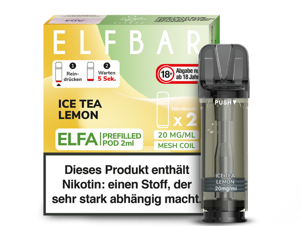 Elfbar - Elfa Pod 20mg/ml & Nikotinfrei