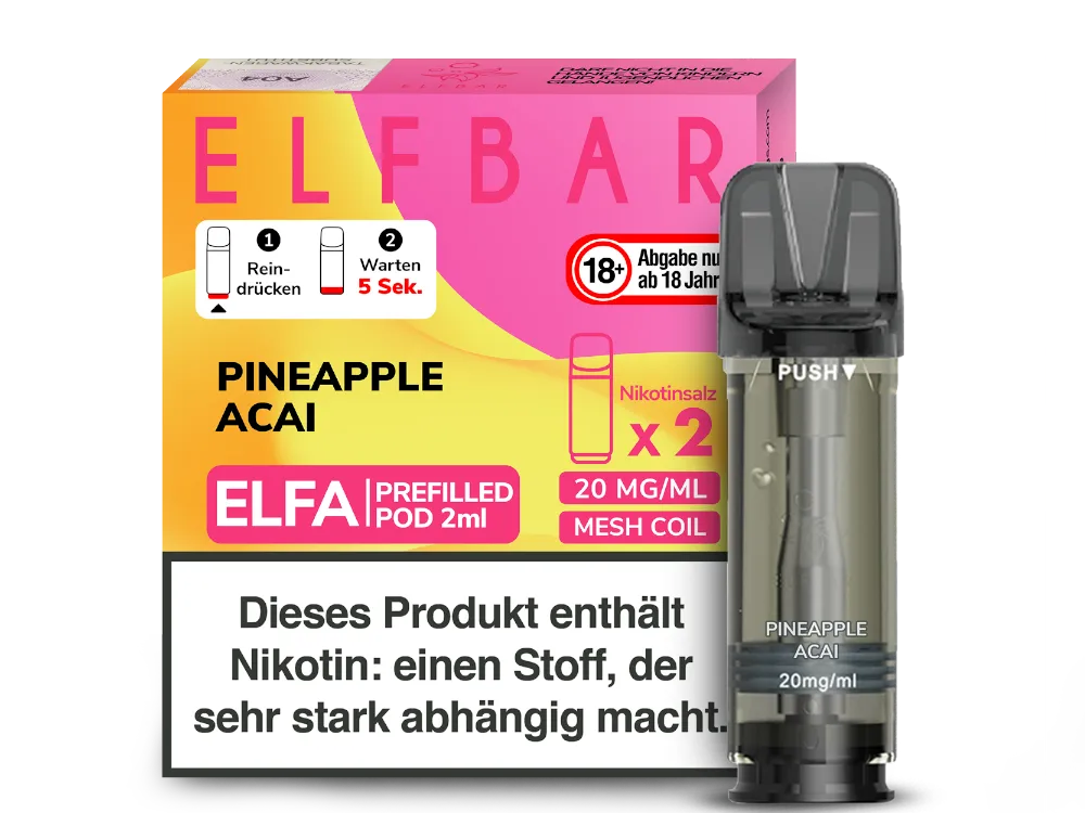 Elfbar - Elfa Pod 20mg/ml & Nikotinfrei