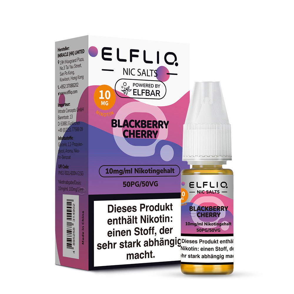 ELFBAR ELFLIQ Blackberry Cherry Nikotinsalz Liquid