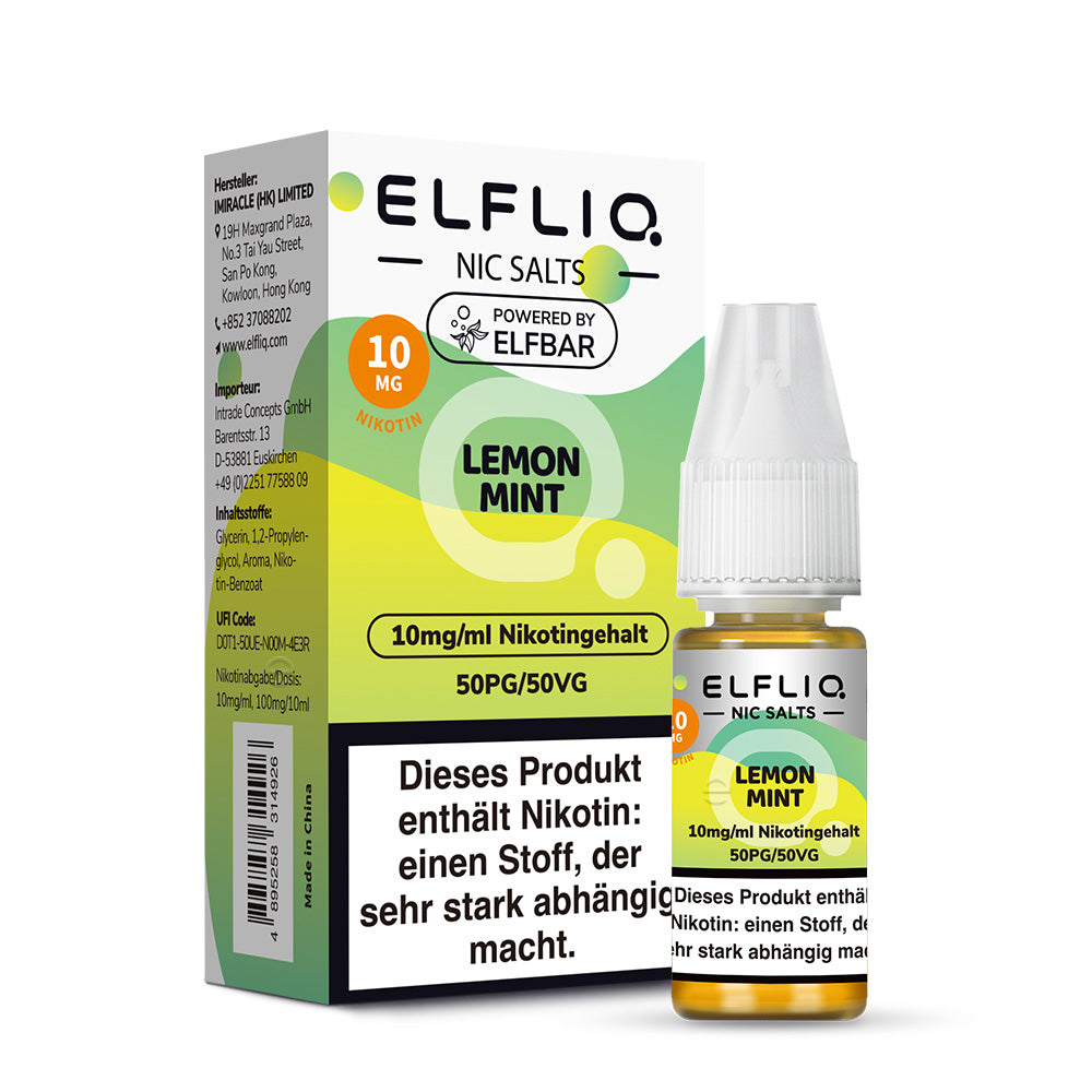 ELFBAR ELFLIQ Lemon Mint Nikotinsalz Liquid