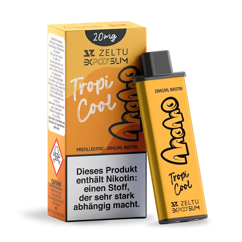 EXPOD Slim prefilled pod 20mg Tropi Cool for a refreshing vaping experience.