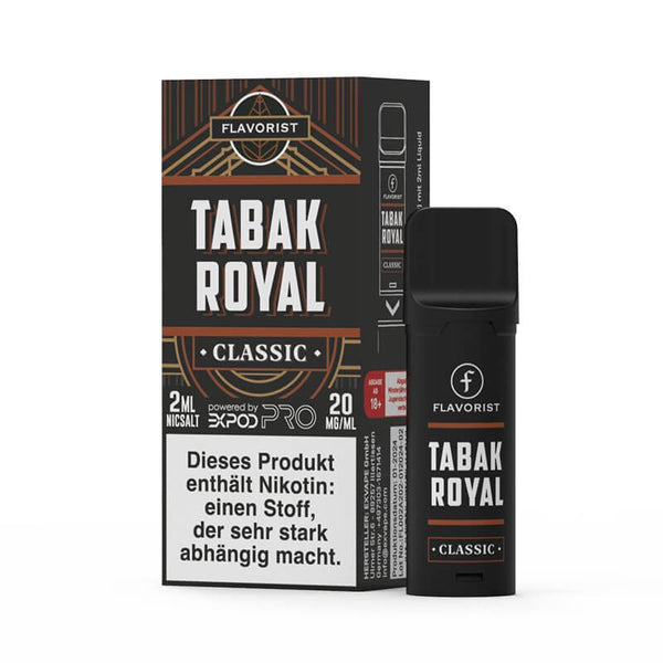 Flavorist - Pod (ELFA kompatibel) 20mg - Tabak Royal - Haus des Dampfes