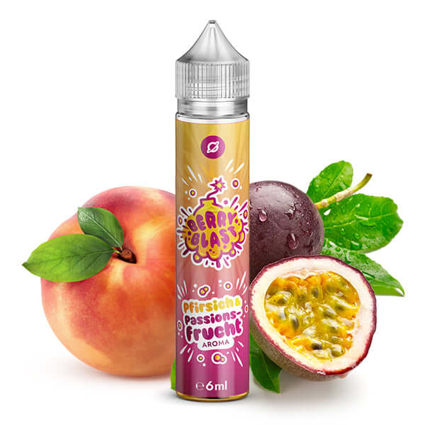 FLAVORVERSE - BERRY BLAST Pfirsich & Passionsfrucht Aroma 6ml – Aroma Flasche Produktfoto