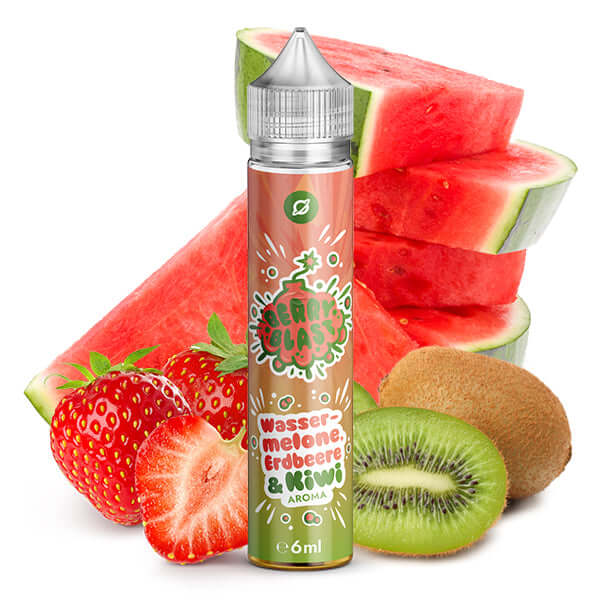 FLAVORVERSE - BERRY BLAST Wassermelone, Erdbeere mit Kiwi Aroma 6ml – Aroma Flasche Produktfoto