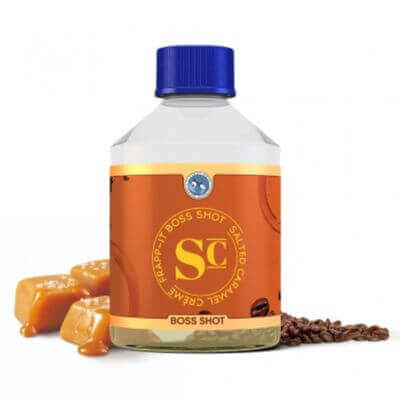 FlavourBoss - Frapp - it Salted Caramel Boss Shot - 50 ml Aroma in einer 250 ml Flasche - Haus des Dampfes