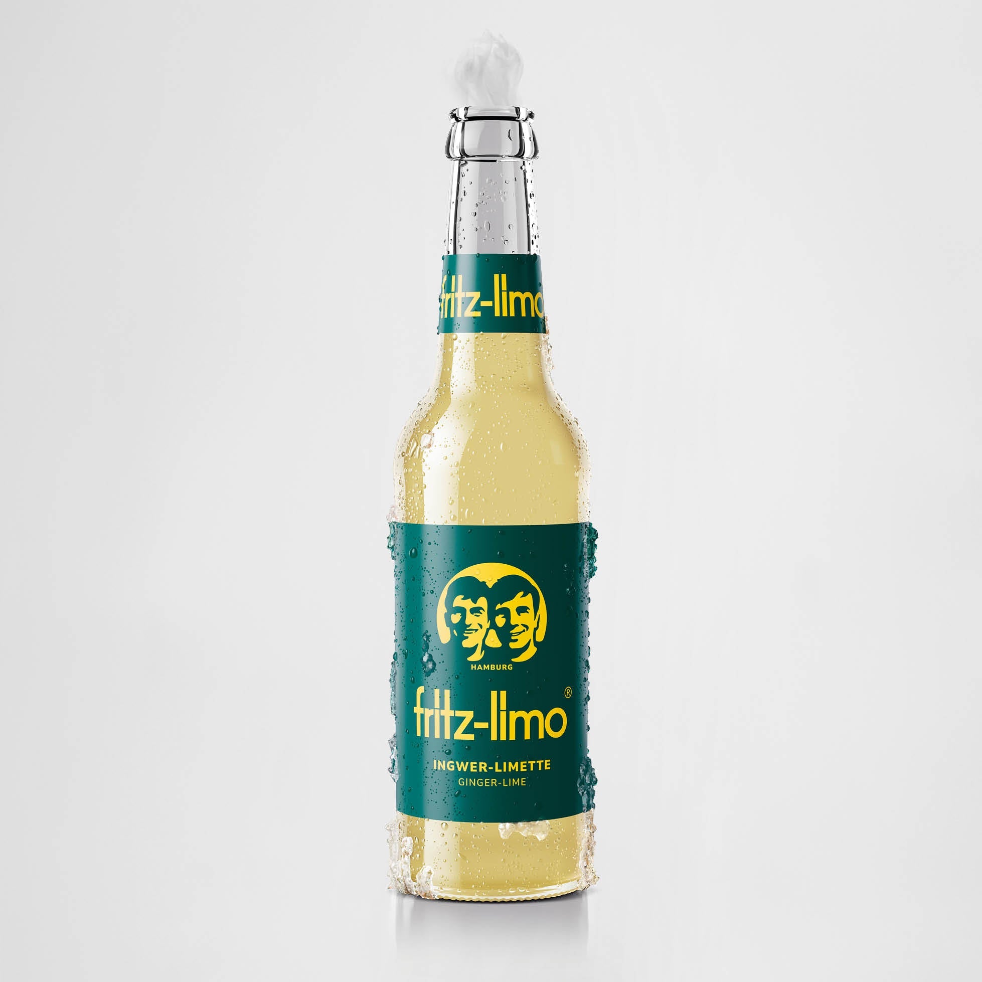 fritz-limo Ingwer-Limette 0,33 l — Mehrweg-Glasflasche