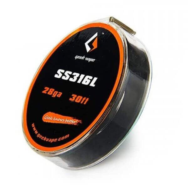 Geekvape - 10 Meter DIY SS316L Wire 28GA Wickeldraht - W10 - Haus des Dampfes