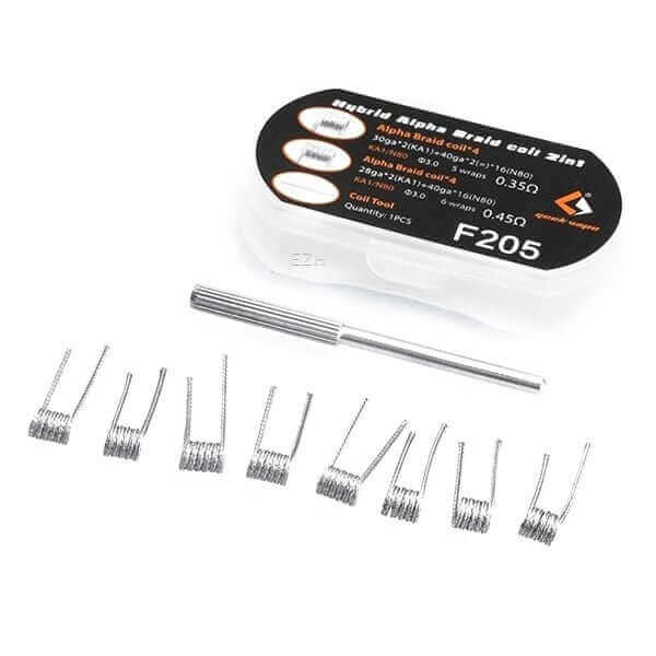 GeekVape - 8x Hybrid Alpha Braid Coil 2 in 1 - F205 - Haus des Dampfes