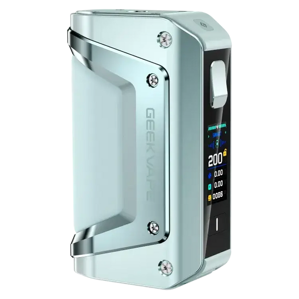 GeekVape Aegis Legend 3 Akkuträger in silber, maximal 200 Watt, robust und vielseitig für Dampfer.