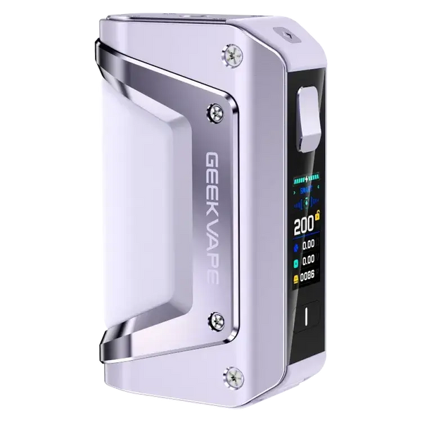 GeekVape Aegis Legend 3 200 Watt Akkuträger in silbern, hochwertiger Mod für Dampfer.