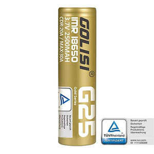 Golisi - 18650 20A 2500 mAh - Haus des Dampfes
