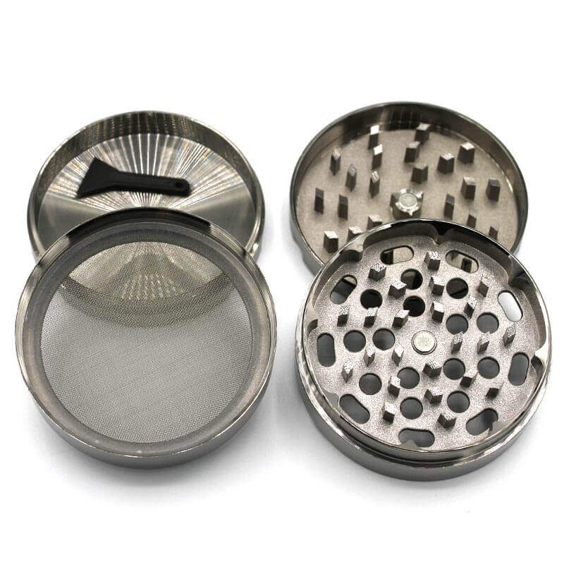 Grinder 4 - teilig Aluminium silber - ø 60 mm - Haus des Dampfes