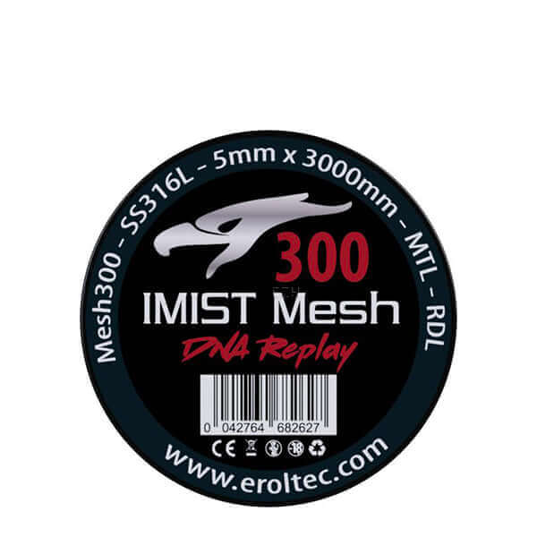 IMIST - 3 Meter SS316L V4A Premium Mesh Wire 300 Wickeldraht - 5 mm - Haus des Dampfes