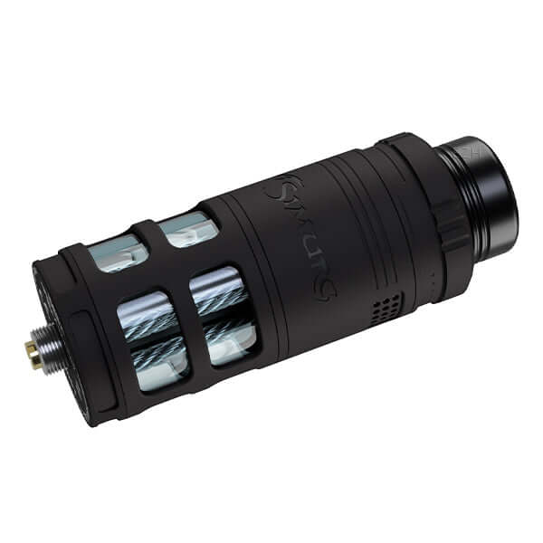 IMIST Simurg V2 RTA Selbstwickler Tank in Schwarz mit innovativem Wickeldeck und präziser Airflow-Kontrolle.