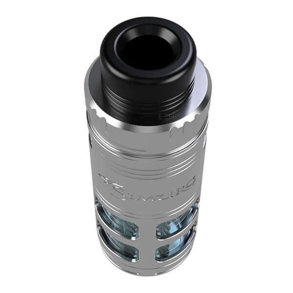 IMIST Simurg V2 RTA Selbstwickler Tank in silber mit präziser Airflow-Kontrolle und innovativem Wickeldeck.