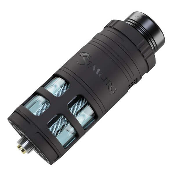 IMIST Simurg V2 RTA Selbstwickler Tank in schwarz mit innovativem Wickeldeck und präziser Airflow-Kontrolle.