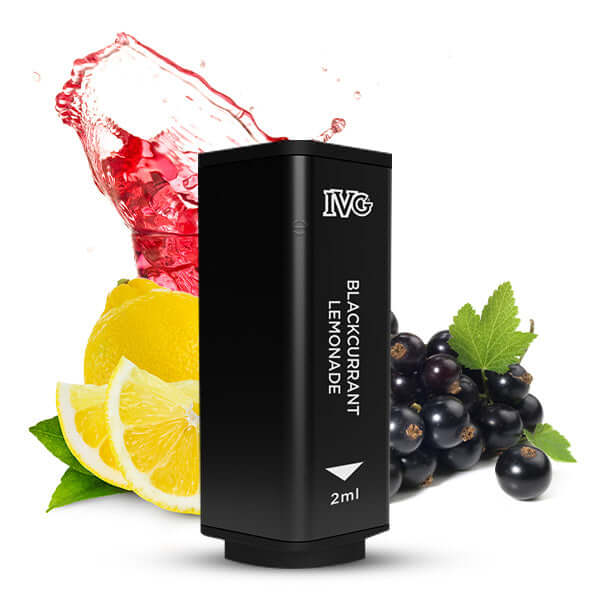 IVG 2400 Prefilled Pod - Blackcurrant Lemonade flavor with fruits and ice, 2ml capacity
