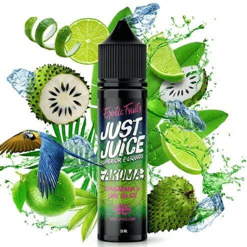Just Juice - Exotic Fruits - Guanabana & Lime On Ice - 20 ml Aroma - Haus des Dampfes