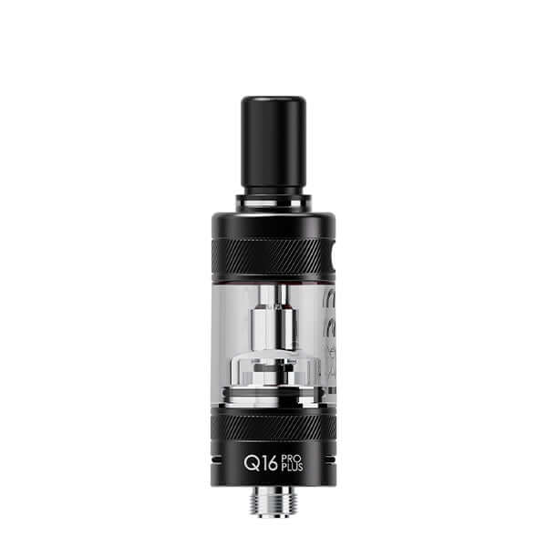 Justfog Q16 Pro Plus Tank Verdampfer in Schwarz mit 3ml Tankvolumen für intensiven MTL-Geschmack.