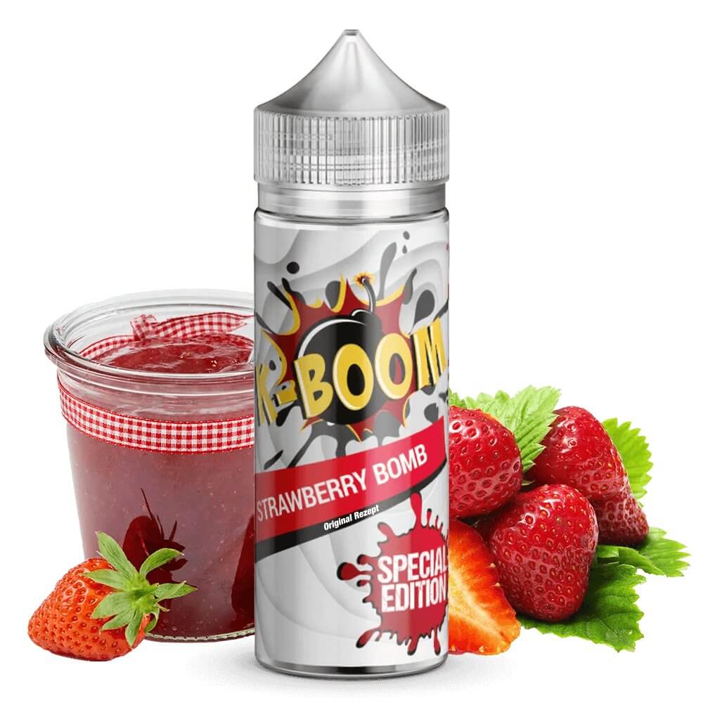 K - BOOM - Strawberry Bomb 10 ml Aroma - Haus des Dampfes