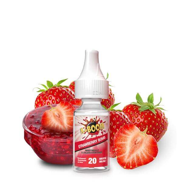 K - Boom - Strawberry Bomb Nikotinsalz 20 mg - 10 ml - Haus des Dampfes
