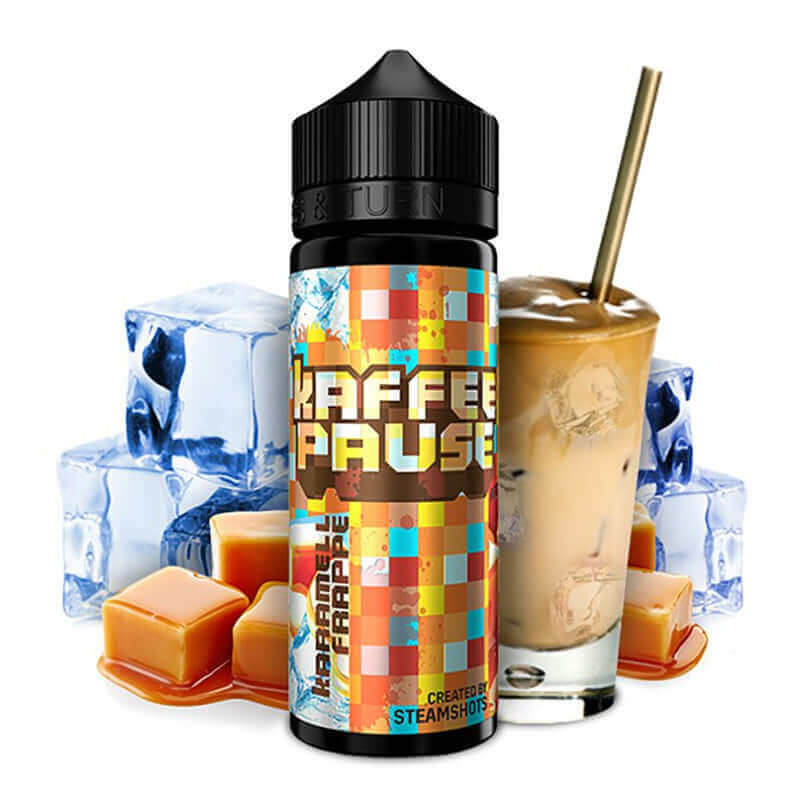 KAFFEEPAUSE by Steamshots Karamell Frappé Ice Aroma 10ml - Haus des Dampfes