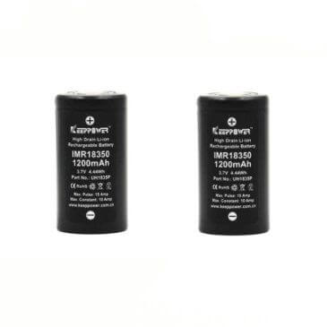 Keeppower - 18350 Akku 1200 mAh - 10A - 2 Stück - Haus des Dampfes