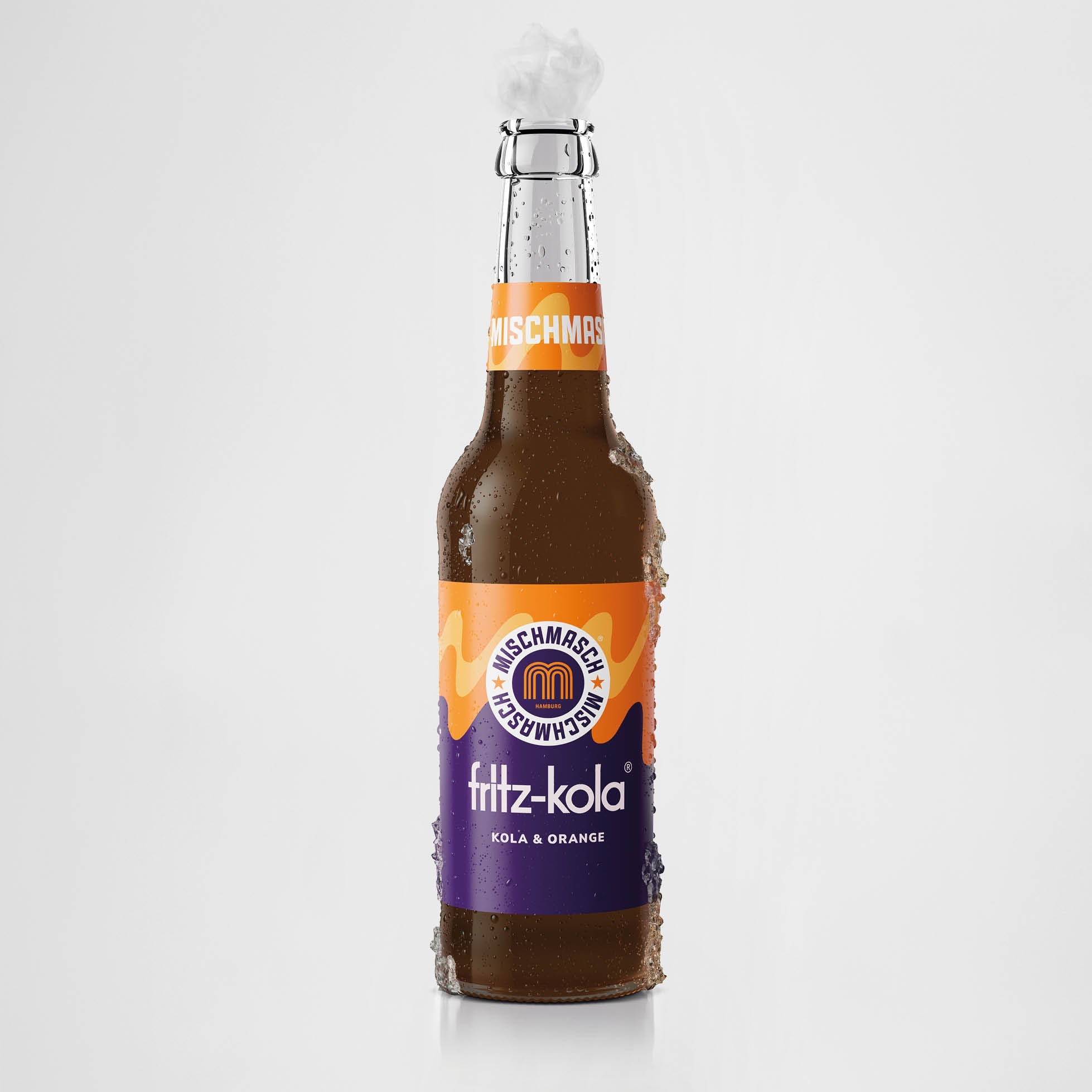 fritz mischmasch Kola-Orange in der 0,33-l-Mehrwegflasche