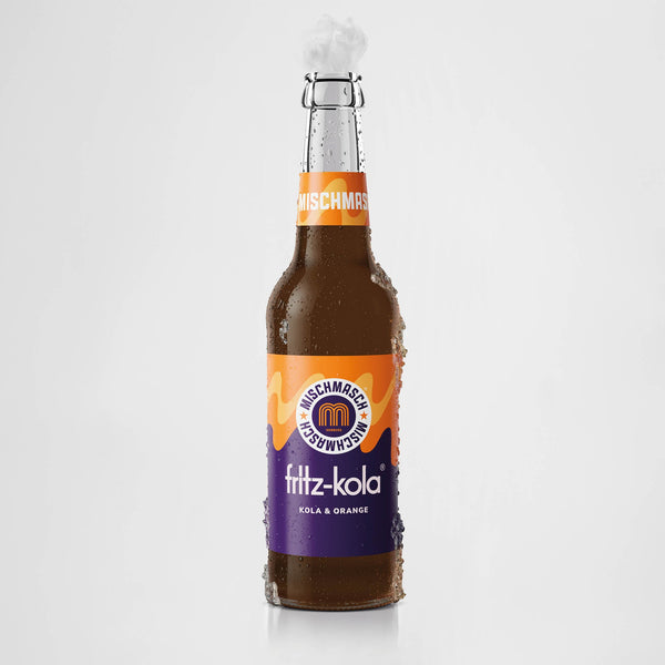 fritz mischmasch Kola-Orange in der 0,33-l-Mehrwegflasche