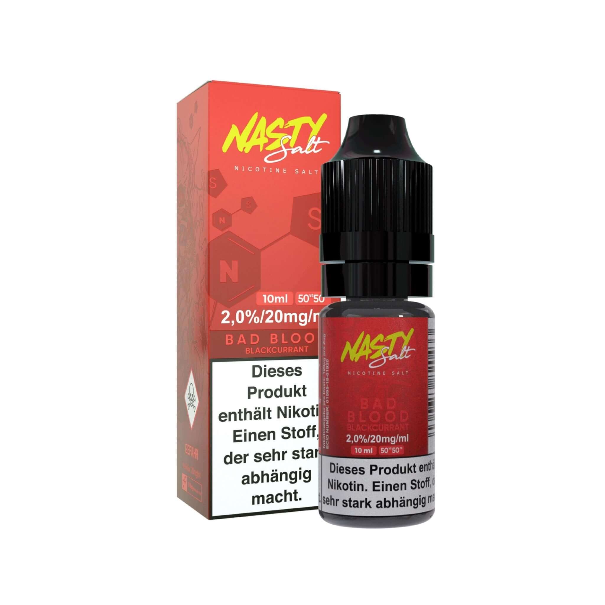 Nasty Salt - BAD BLOOD - 20 mg Nikotinsalz - 10 ml - Haus des Dampfes