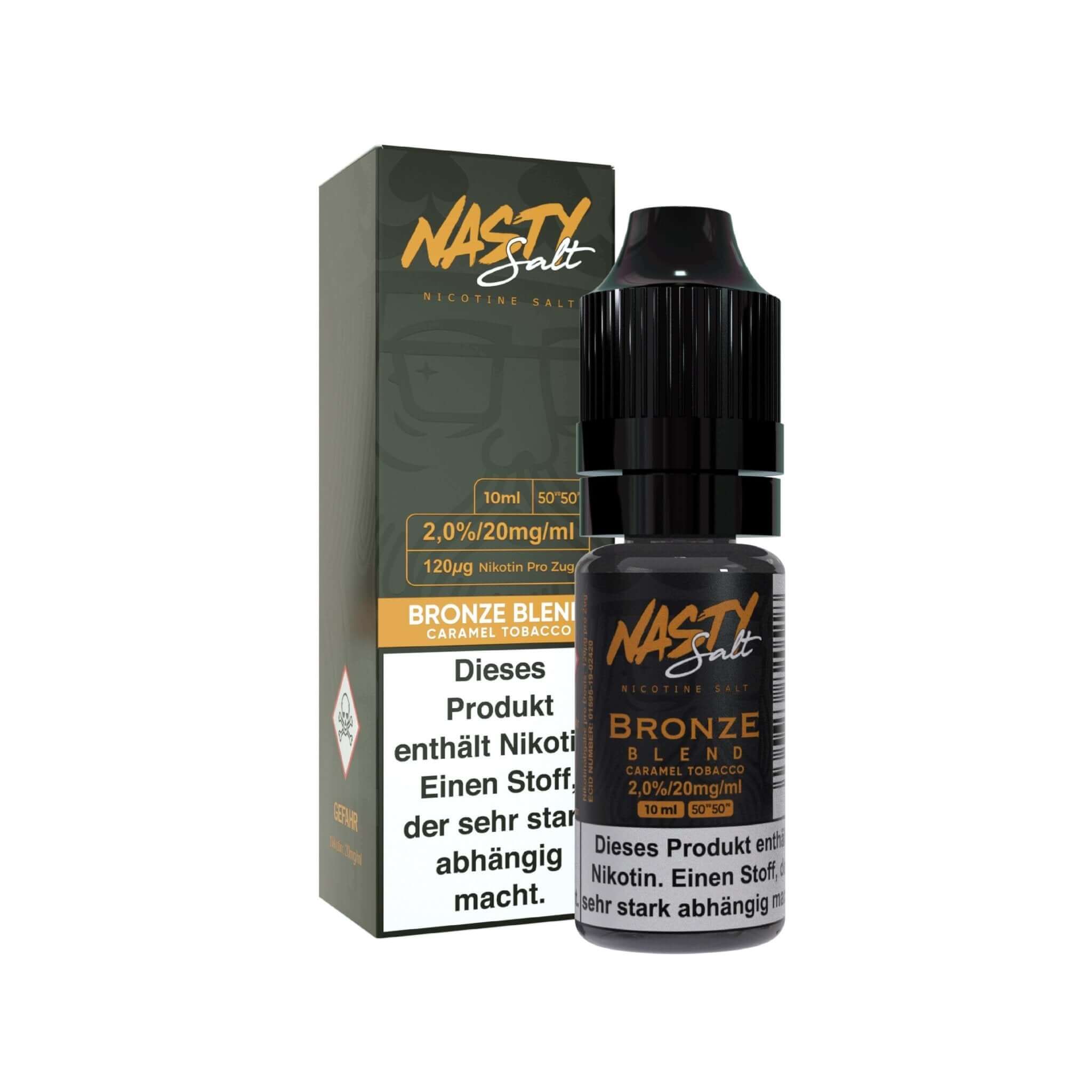 Nasty Salt - BRONZE BLEND - 20 mg Nikotinsalz - 10 ml - Haus des Dampfes