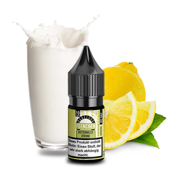 NEBELFEE Buttermilch Zitrone Nikotinsalz mit cremiger Buttermilch und frischen Zitronen, erfrischender Geschmack.