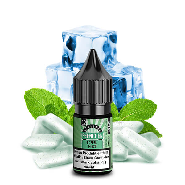 NEBELFEE - Doppel Minze Feenchen Nikotinsalz Liquid 10ml – Liquid Flasche Produktfoto