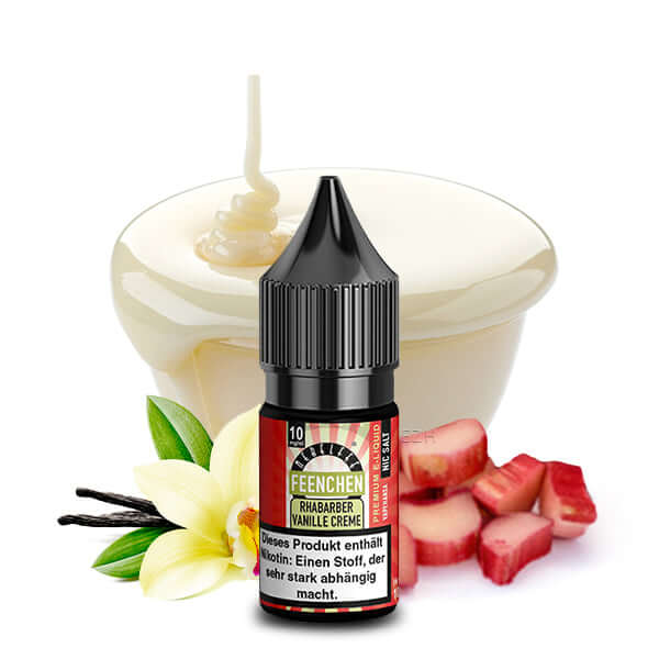NEBELFEE Rhabarber Vanillecreme Feenchen Nikotinsalz Liquid 10ml