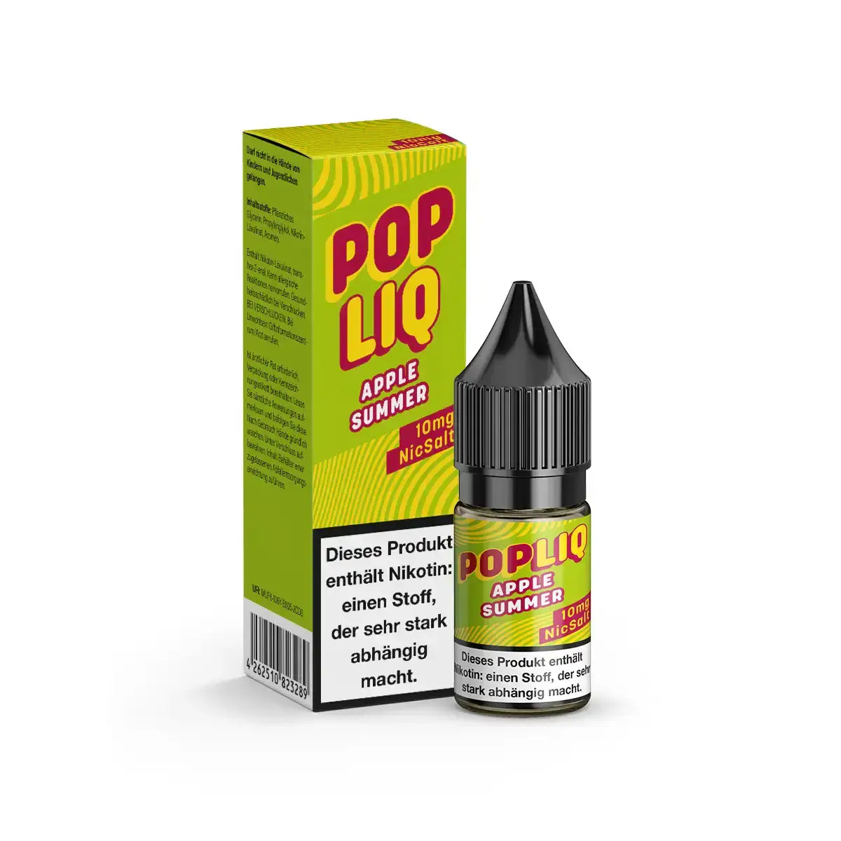 *NEU* PopLiq - Apple Summer Nikotinsalz 10ml – Nikotin Shot Produktfoto