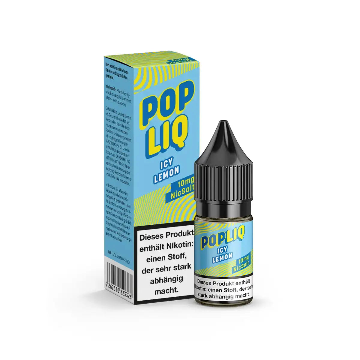 *NEU* PopLiq - Icy Lemon Nikotinsalz 10ml – Nikotin Shot Produktfoto