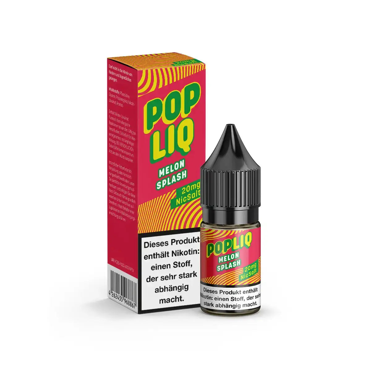 *NEU* PopLiq - Melon Splash Nikotinsalz 10ml – Nikotin Shot Produktfoto